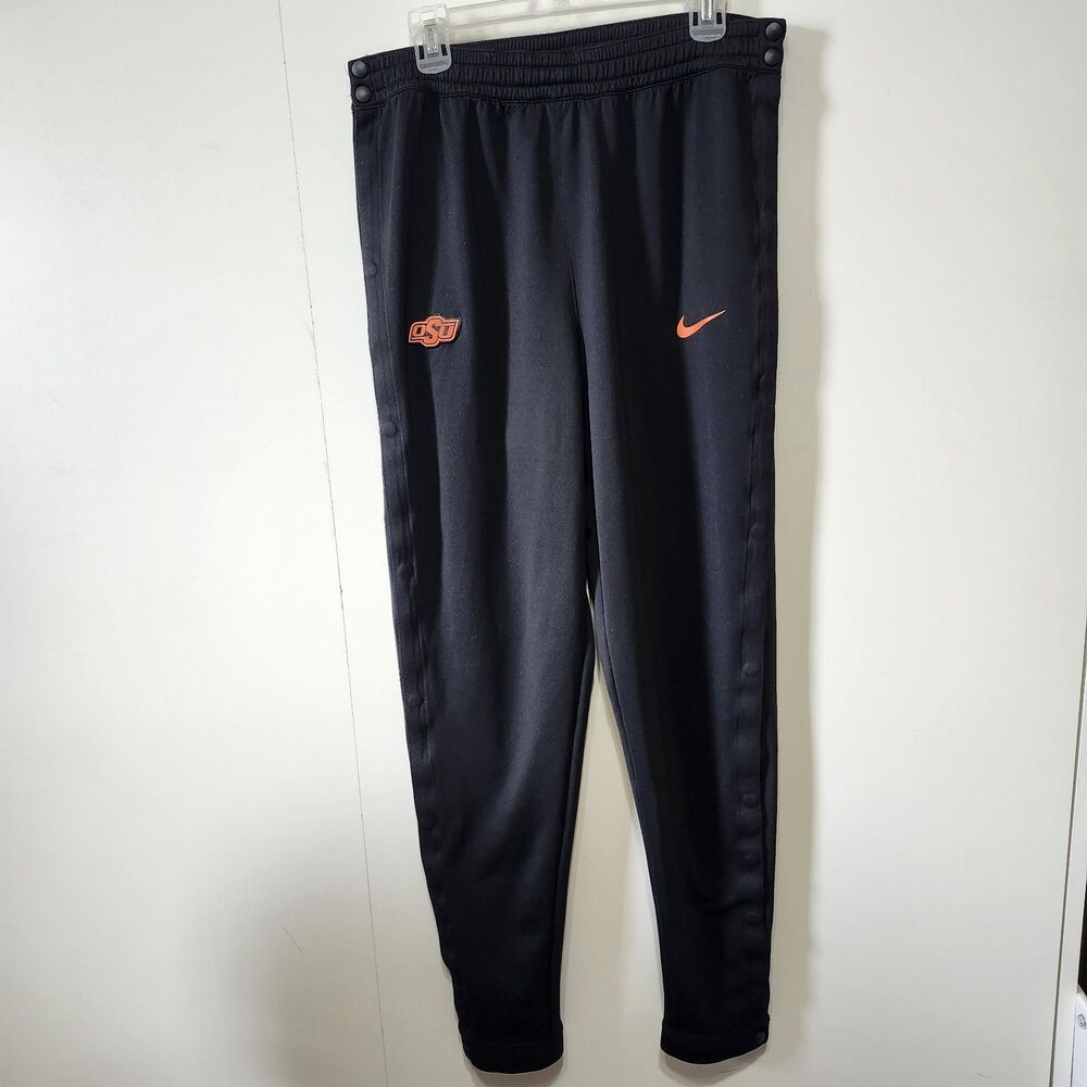 Nike OSU Oklahoma State Cowboys Tearaway Pants XL Dri-FIT Snap Side Black